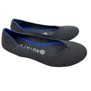Rothy's Charcoal and Cobalt the flat ballet flats round toe